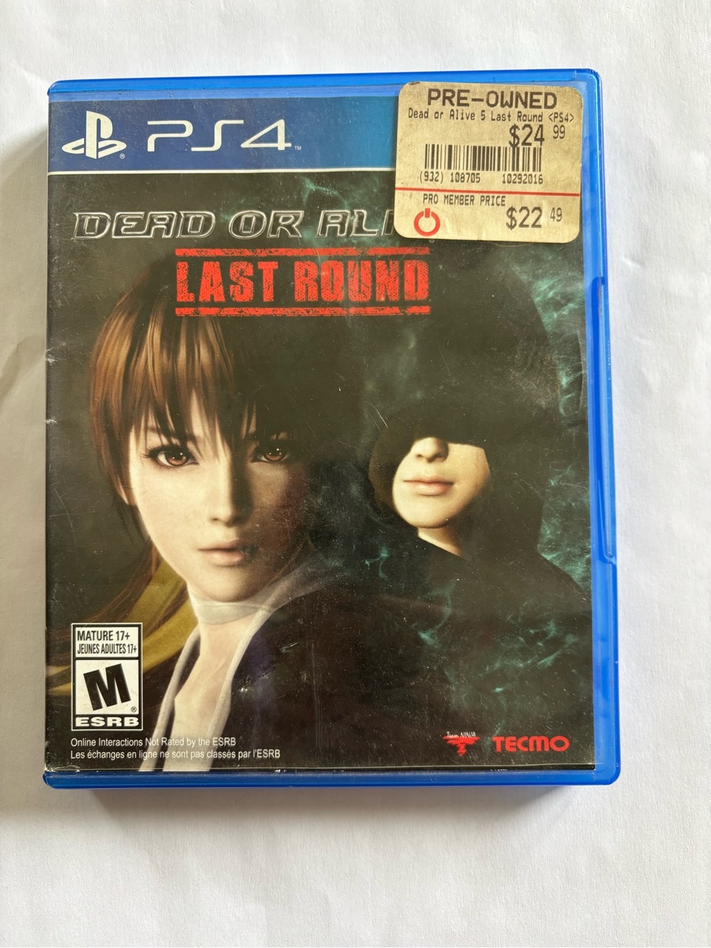 PS4 Dead or Alive 5 Last Round PlayStation 4 Video Game